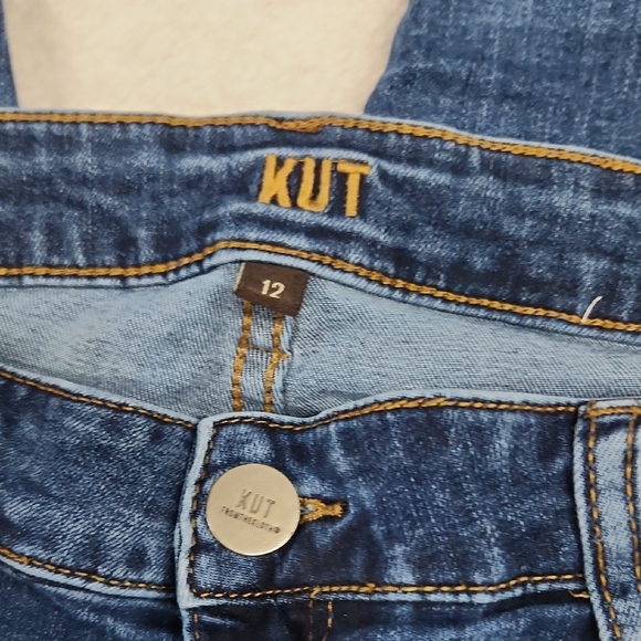 Kut from the Kloth Blue Straight Leg Denim - Picture 3 of 6